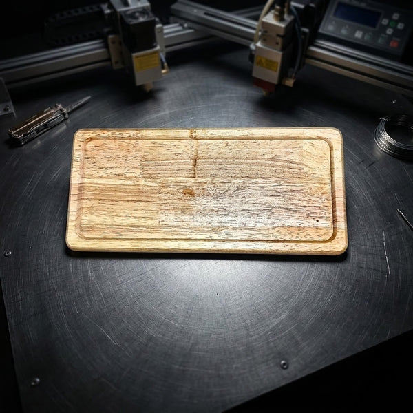 Votre Création — Plateau bois gravé sur mesure (37 cm)