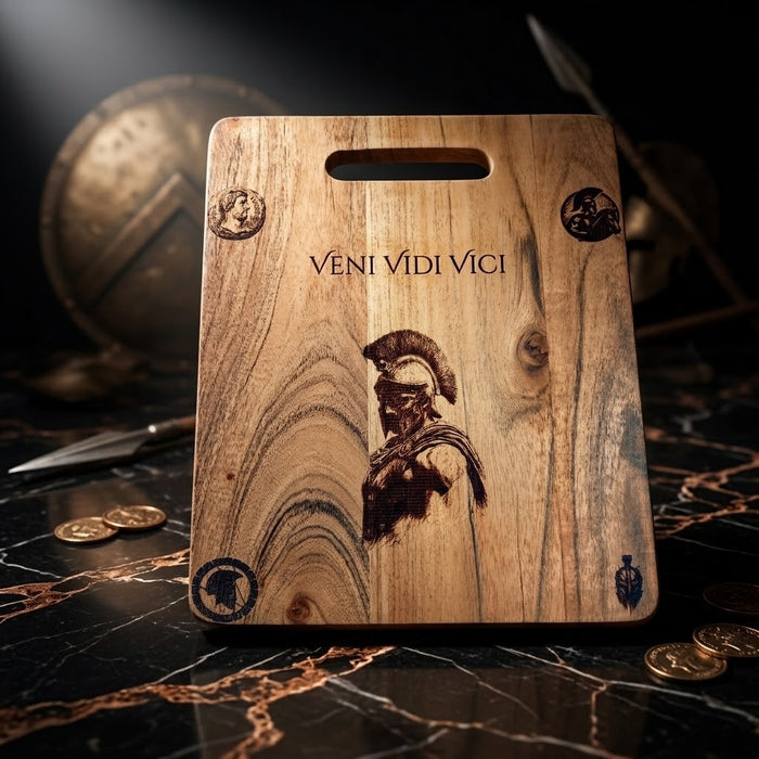 Le Spartiate — Coffret planche & dessous de verre