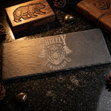 Le Grizzly — Coffret prestige bois, dessous de verre & ardoises
