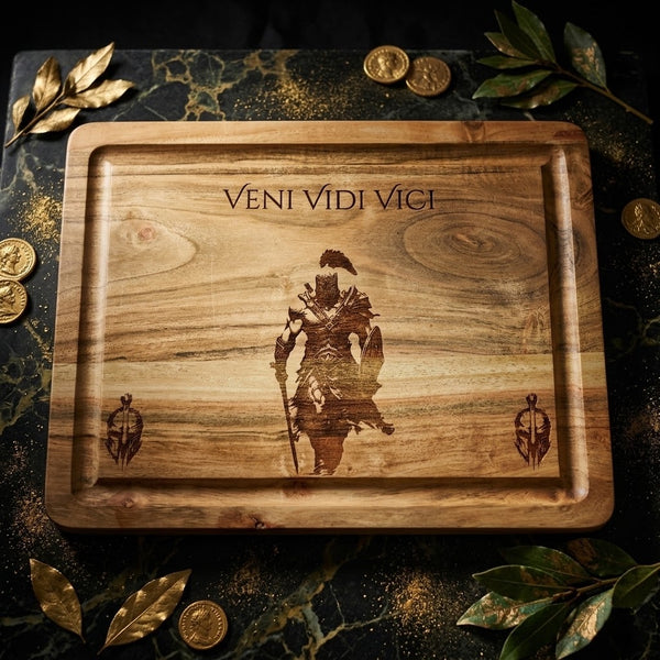 Veni Vidi Vici — Coffret planche, dessous de verre bois & ardoise