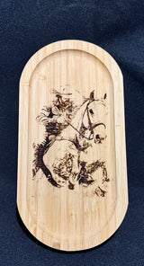 Le Cowboy — Plateau bois miniature