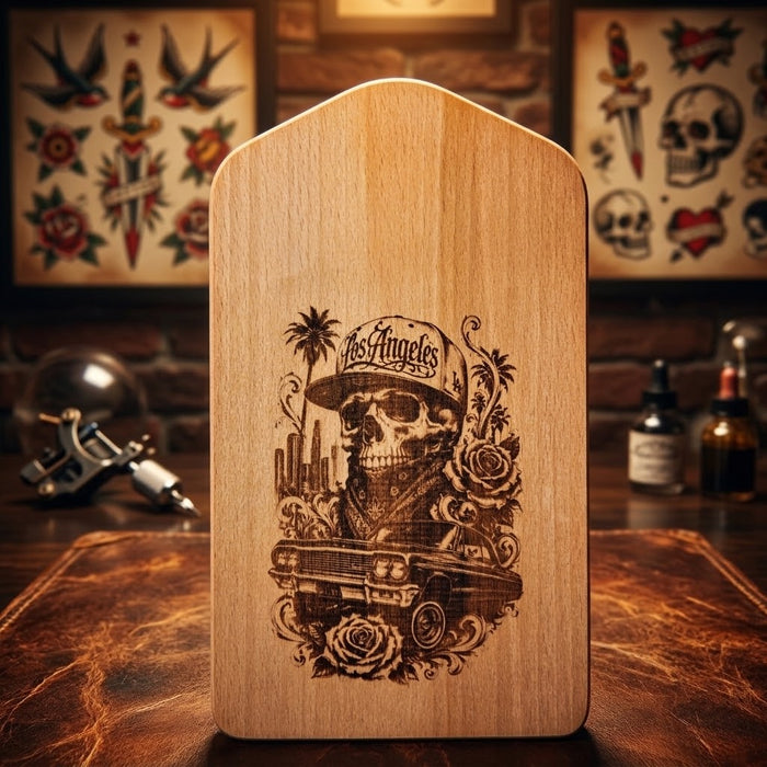 Le Skull Chicano — Planche apéro à personnaliser