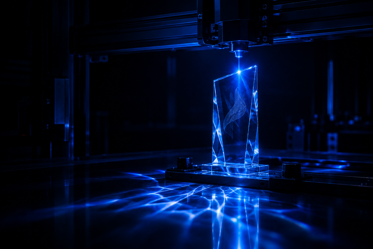 Laser verre nuit