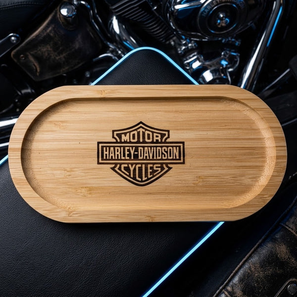 La Harley  — Plateau bois miniature