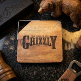 Le Grizzly — Coffret prestige bois, dessous de verre & ardoises
